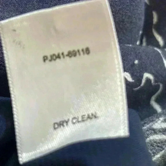 Pendleton Sleeveless Navy Blue Floral Dress 14P - Picture 7 of 12